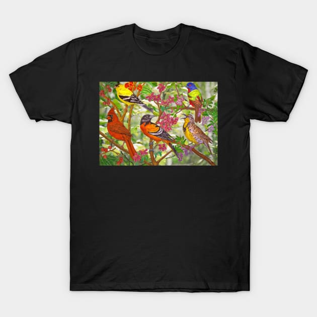 Songbirds T-Shirt by Tim Jeffs Art